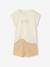 Pack of 3 leopard print pyjamas for girls ecru - vertbaudet enfant 