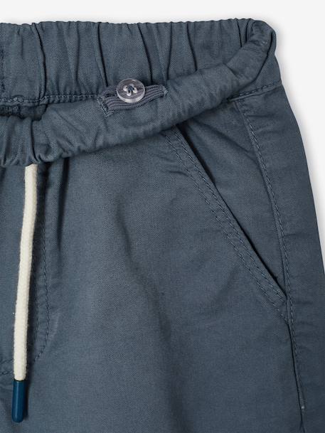 Bermuda garçon élastique bleu jean+jaune pastel+vert sapin - vertbaudet enfant 