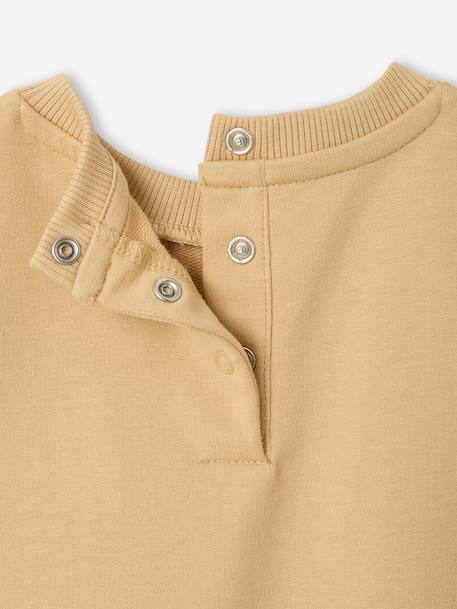 Long-sleeved baby boy's sweatshirt cappuccino - vertbaudet enfant 
