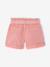 Short fille style paperbag écru+rose+tomette - vertbaudet enfant 