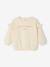 Customisable baby girl's sweatshirt pecan nut+vanilla - vertbaudet enfant 