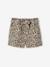 Girl's twill shorts with tie belt rose+striped blue+vanilla - vertbaudet enfant 