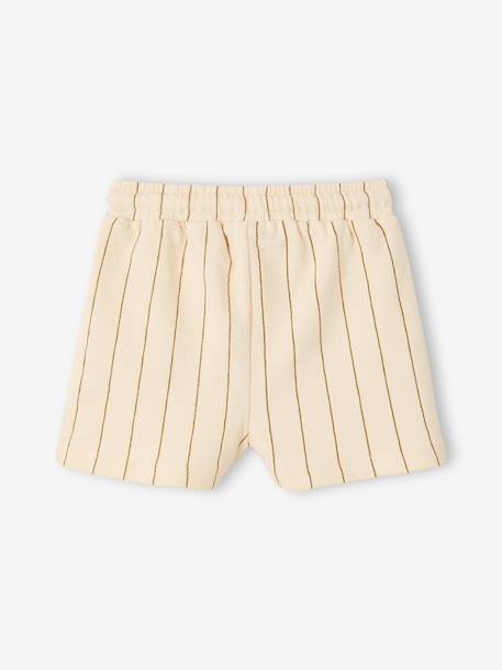 Baby boys' organic cotton shorts ecru - vertbaudet enfant 