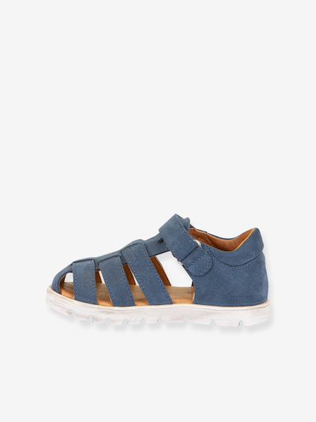 KEKO children's FRODDO sandals beige+caramel+denim blue - vertbaudet enfant 