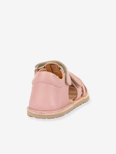 Sandales barefoot FLEXY F enfant Froddo bleu ciel+corail+jaune+rose poudré - vertbaudet enfant 