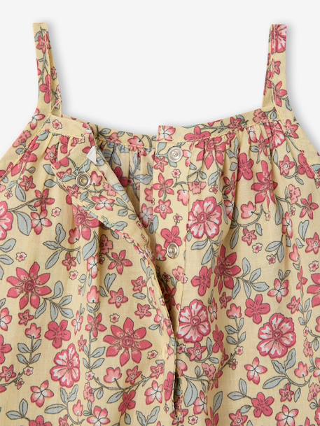 Girl's playsuit with thin straps pale yellow - vertbaudet enfant 