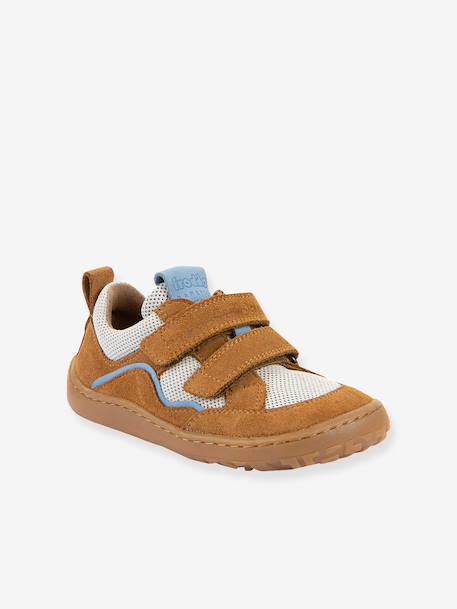 Chaussures barefoot BAZE enfant Froddo bleu jean+caramel - vertbaudet enfant 