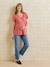 V-neck nursing t-shirt old rose - vertbaudet enfant 
