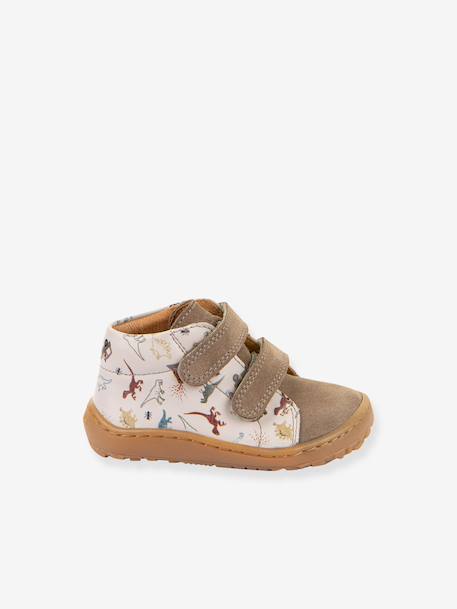 FRODDO baby's first steps barefoot printed shoes beige+light pink - vertbaudet enfant 