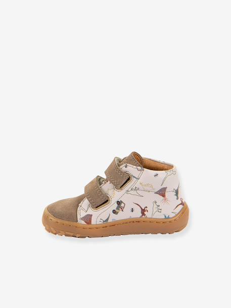 FRODDO baby's first steps barefoot printed shoes beige+light pink - vertbaudet enfant 