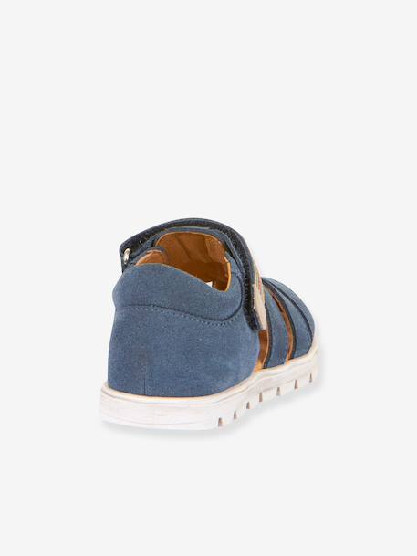 KEKO children's FRODDO sandals beige+caramel+denim blue - vertbaudet enfant 