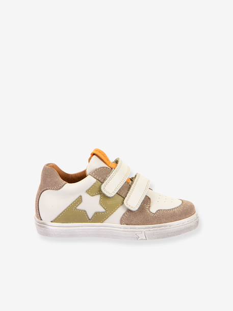DOLVY trainers for children by FRODDO beige+multicoloured+rosy - vertbaudet enfant 