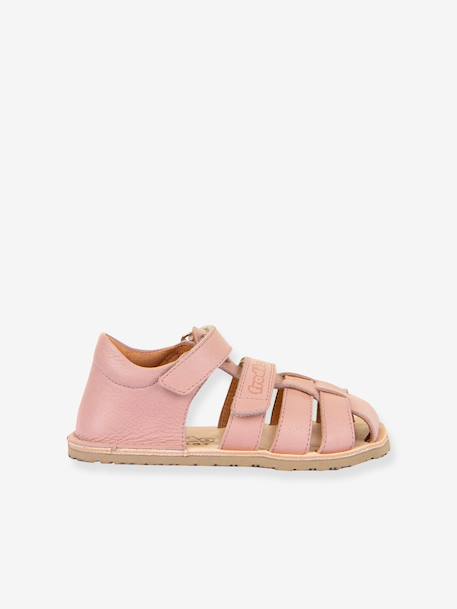 Barefoot FLEXY F child's sandals Froddo coral+rosy+sky blue+yellow - vertbaudet enfant 