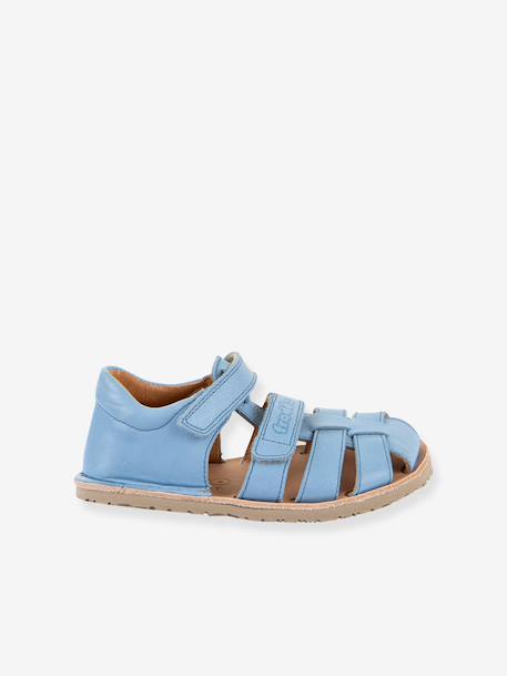Barefoot FLEXY F child's sandals Froddo coral+rosy+sky blue+yellow - vertbaudet enfant 