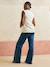 Sleeveless organic cotton nursing clothes t-shirt beige+khaki - vertbaudet enfant 