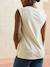 Sleeveless organic cotton nursing clothes t-shirt beige+khaki - vertbaudet enfant 