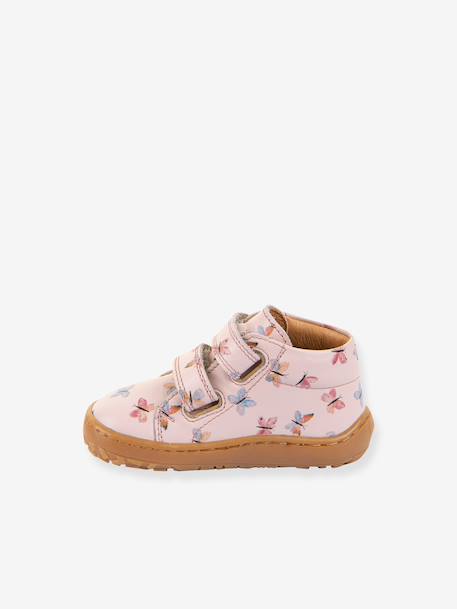 FRODDO baby's first steps barefoot printed shoes beige+light pink - vertbaudet enfant 