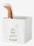 Lot de 3 bacs de rangement animaux Tanzanie tilleul foncé imprimé - vertbaudet enfant 