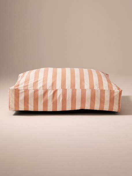 Cotton mattress cover for rectangular mattresses chequered blue+striped white - vertbaudet enfant 