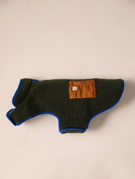 Manteau polaire chien beige+kaki - vertbaudet enfant 