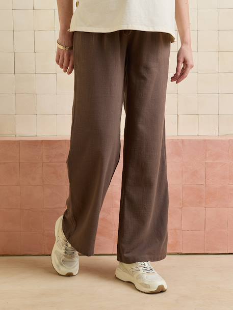 Pantalon droit grossesse chocolat - vertbaudet enfant 