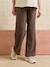 Straight leg maternity trousers chocolate - vertbaudet enfant 
