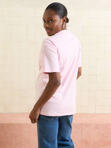 T-shirt manches courtes allaitement coton bio rose - vertbaudet enfant 