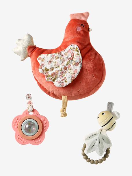 Hanging hen soft toy orange - vertbaudet enfant 