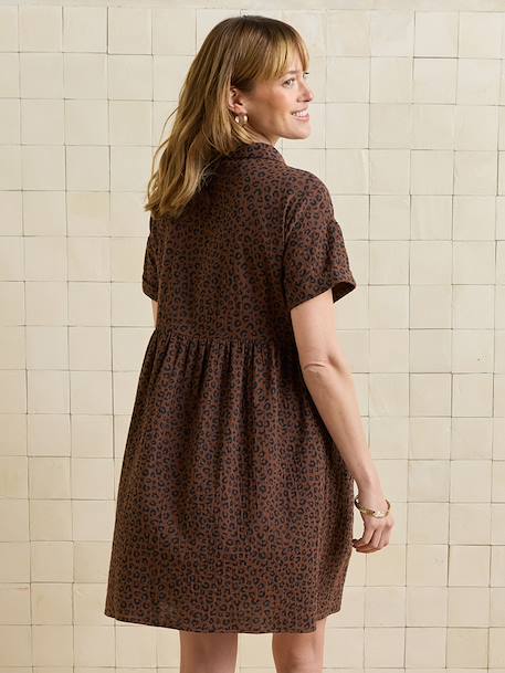 Robe chemise grossesse chocolat - vertbaudet enfant 