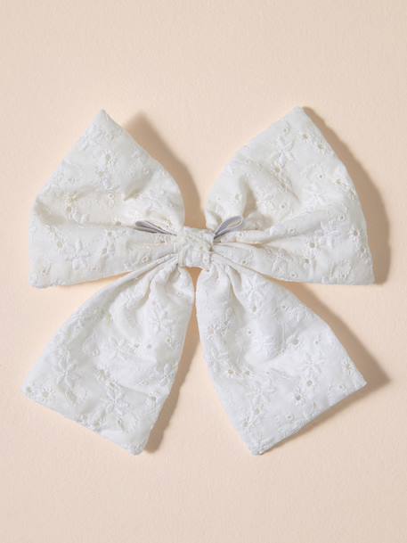 Embroidered animal cotton bow tie beige - vertbaudet enfant 