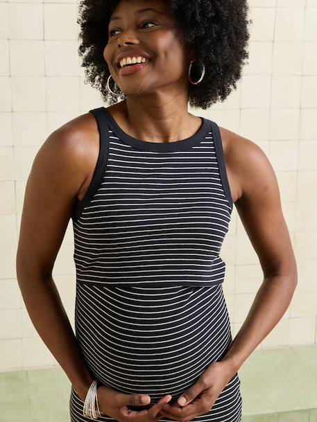 Robe débardeur longue allaitement noir - vertbaudet enfant 