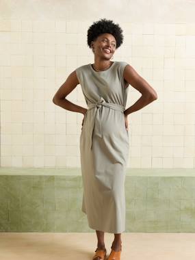 Maternity-Sleeveless maternity dress