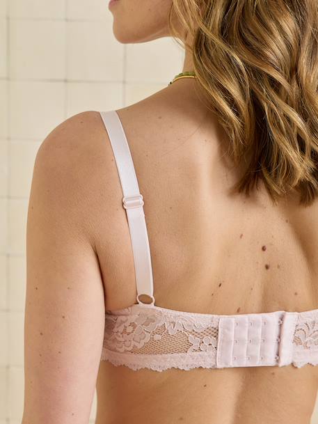 Pack of 2 lace nursing bras pale pink - vertbaudet enfant 