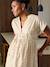 Long buttoned nursing dress in organic cotton ecru - vertbaudet enfant 