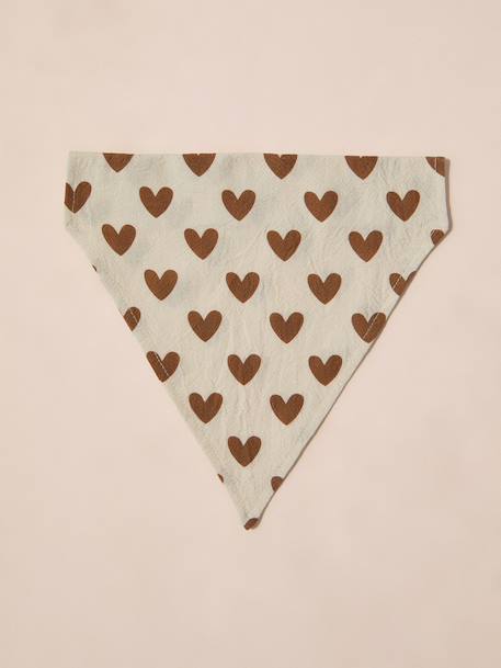 Cotton dog bandana chequered beige+printed brown+printed white - vertbaudet enfant 