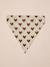 Cotton dog bandana chequered beige+printed brown+printed white - vertbaudet enfant 