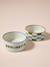 Pack of 2 ceramic bowls printed white - vertbaudet enfant 