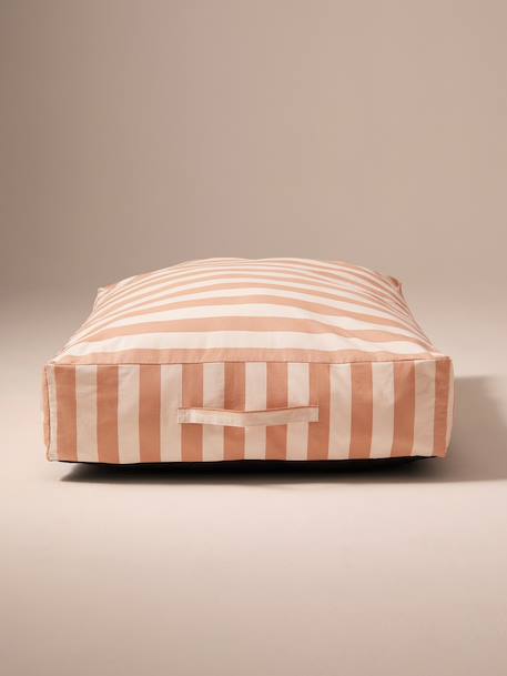 Cotton mattress cover for rectangular mattresses chequered blue+striped white - vertbaudet enfant 