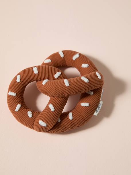 Jouet chien tissu bretzel noisette - vertbaudet enfant 