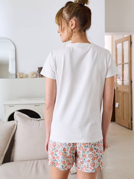 4-Piece Loungewear Set, Maternity & Nursing Special BLUE DARK ALL OVER PRINTED+sage green - vertbaudet enfant 