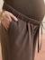 Straight leg maternity trousers chocolate - vertbaudet enfant 