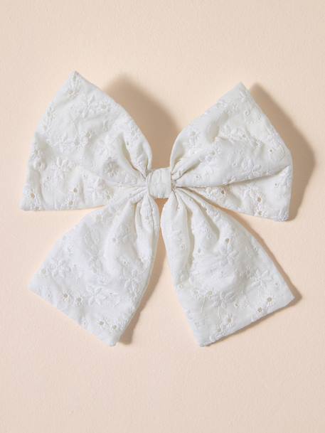 Embroidered animal cotton bow tie beige - vertbaudet enfant 