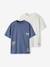 Pack of 2 short-sleeved t-shirts grey blue - vertbaudet enfant 