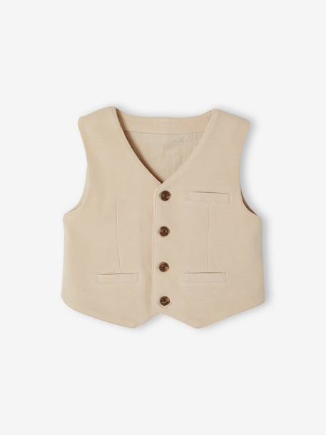 4-piece ceremony set for baby boys beige - vertbaudet enfant 