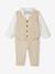 4-piece ceremony set for baby boys beige - vertbaudet enfant 