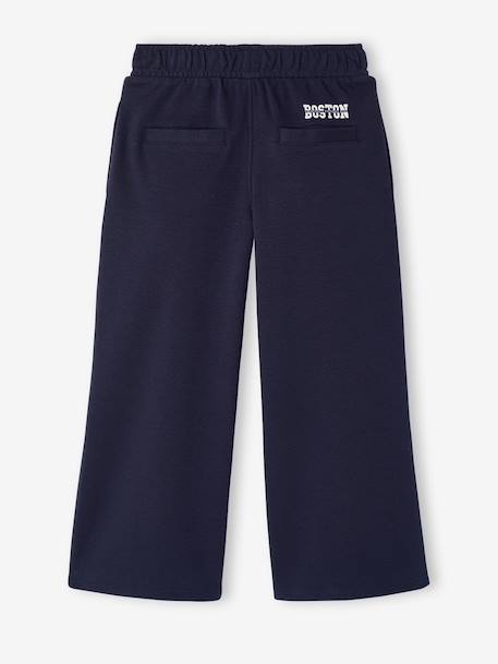 Boys' wide-leg joggers navy blue - vertbaudet enfant 