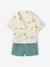 Boy's shirt and short set emerald green - vertbaudet enfant 