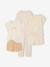Pack of 3 leopard print pyjamas for girls ecru - vertbaudet enfant 