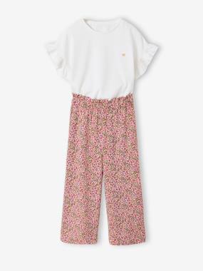 -Ensemble T-shirt pantalon large fille