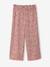 Girl's T-shirt and wide-leg trouser set blush+ecru - vertbaudet enfant 